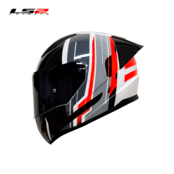 CASCO LS2 NS353 FLAG NEGRO/BLANCO