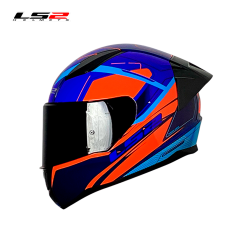 CASCO LS2 NS353 DRAX AZUL/NARANJA