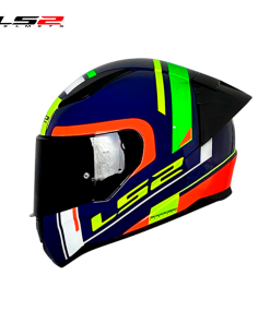 CASCO LS2 NS353 CHOS AZUL/NARANJA